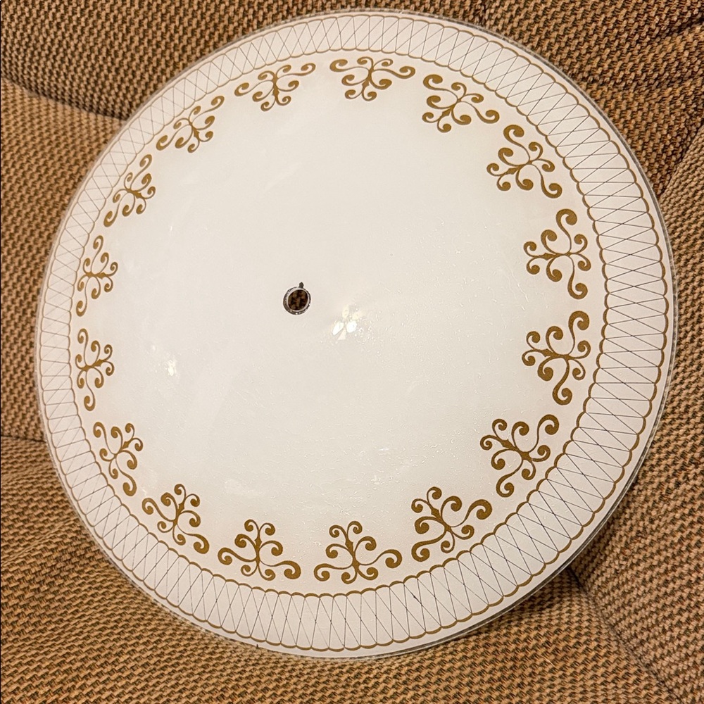 Mid century flush mount glass ceiling light cover